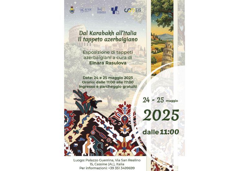 İtaliyada “Qarabağdan İtaliyaya: Azərbaycan xalçası” adlı sərgi keçiriləcək