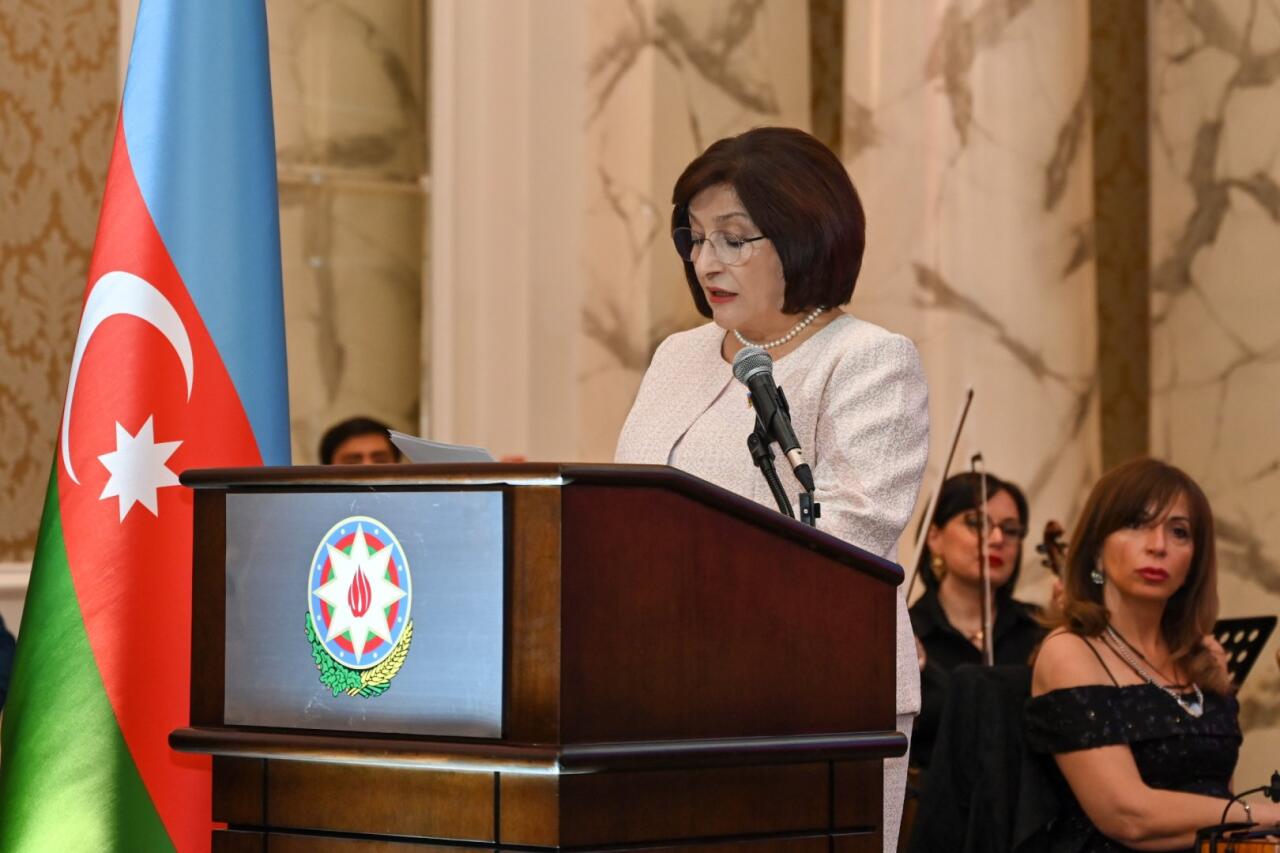 Sahibə Qafarova Gürcüstanın Müstəqillik günü münasibəti ilə keçirilən tədbirdə çıxış edib