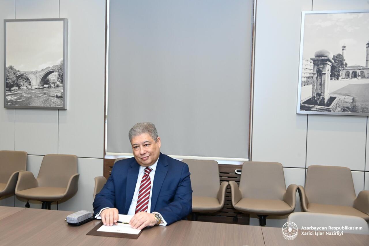 Джейхун Байрамов поблагодарил уходящего посла Египта за сотрудничество