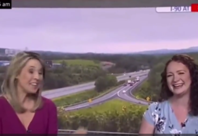 У беременной журналистки начались схватки в прямом эфире