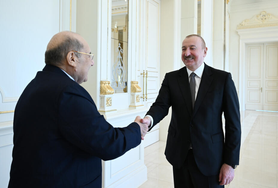 Президент Ильхам Алиев принял председателя Сената Египта