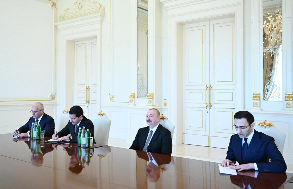Президент Ильхам Алиев принял председателя Сената Египта