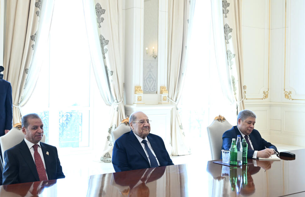 Президент Ильхам Алиев принял председателя Сената Египта