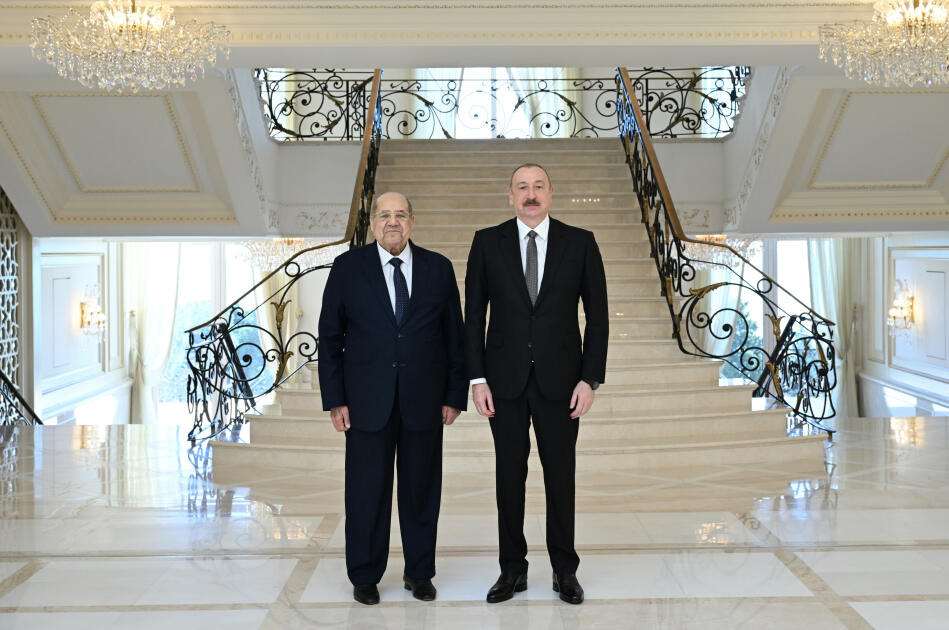 Президент Ильхам Алиев принял председателя Сената Египта