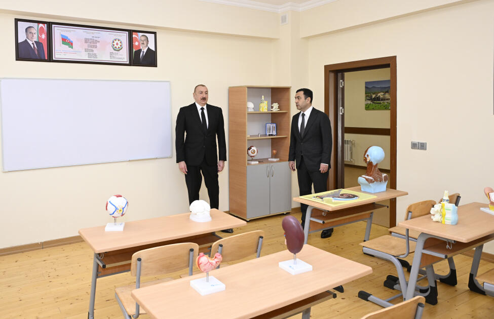 Президент Ильхам Алиев принял участие в открытии здания лицея "Талыстан" в городе Исмаиллы