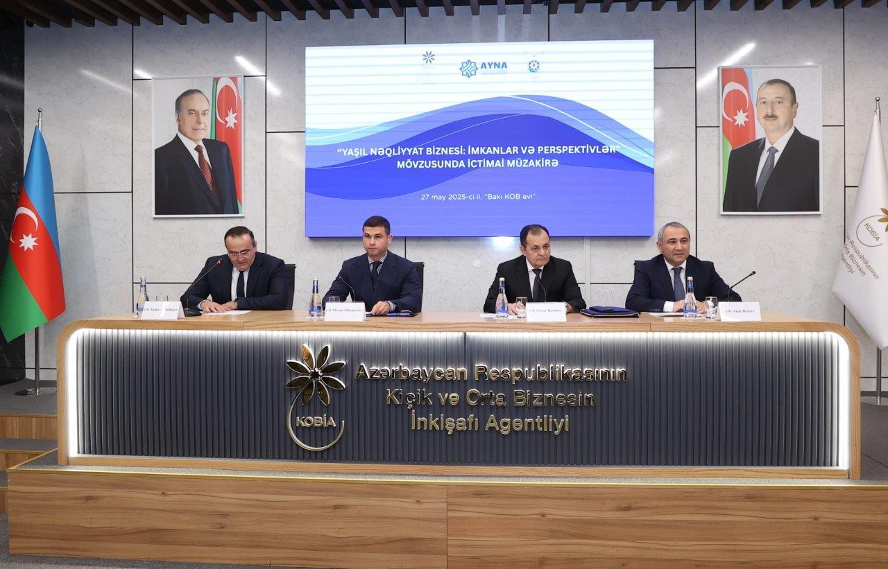 Yaşıl nəqliyyat biznesi ilə bağlı ictimai müzakirə təşkil olunub