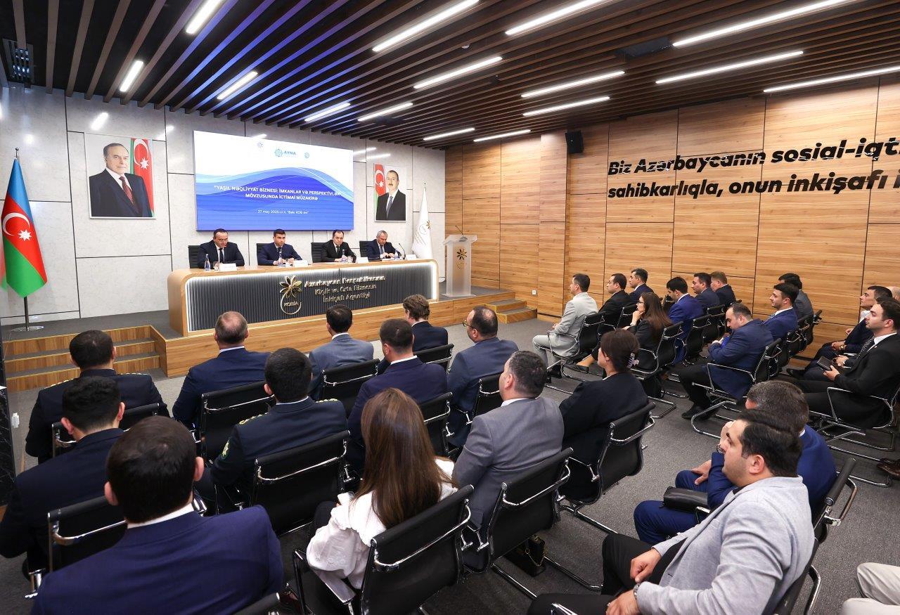 Yaşıl nəqliyyat biznesi ilə bağlı ictimai müzakirə təşkil olunub