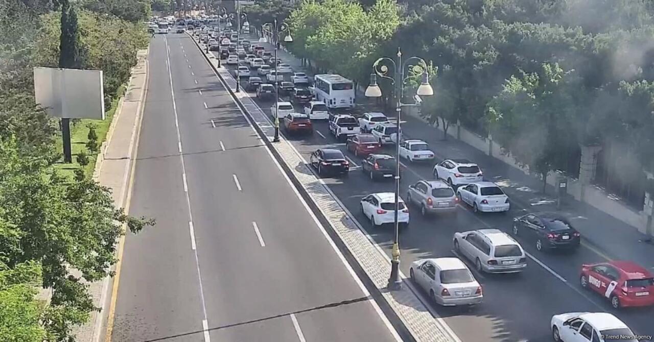 Paytaxtın bir sıra yollarında tıxac var