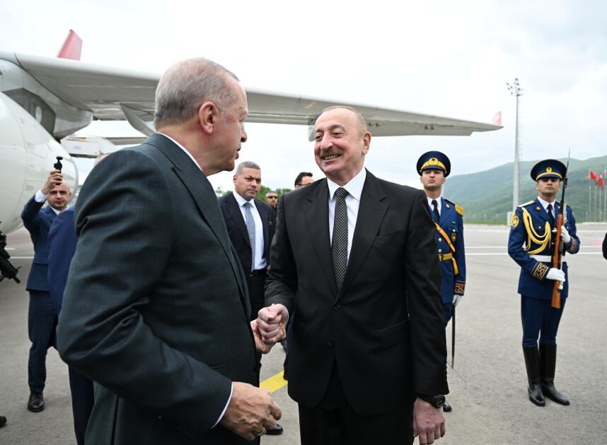Президент Ильхам Алиев и Реджеп Тайип Эрдоган приняли участие в церемонии открытия Лачинского международного аэропорта