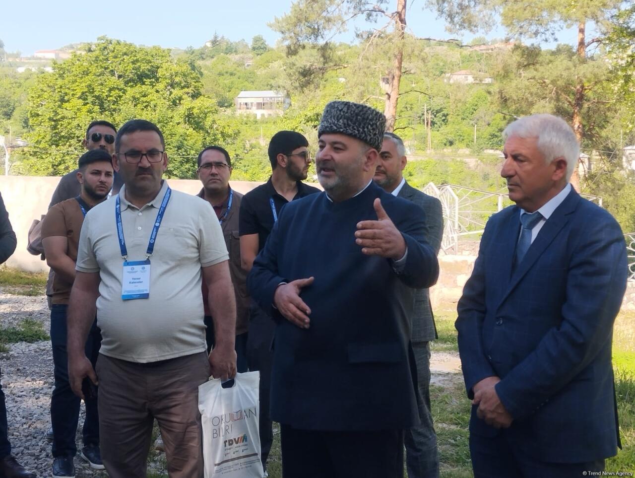 Türkiyə və Gürcüstandan olan din xadimləri Şuşa şəhəri ilə tanış olublar