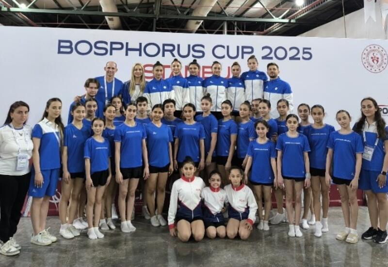 Gimnastlarımız İstanbuldan medallarla qayıtdı