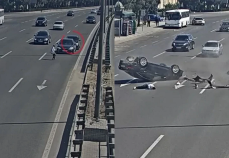 Страшное ДТП в центре Баку