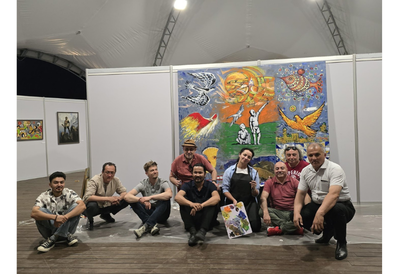 Лачин принял международную выставку "Цвета единства"