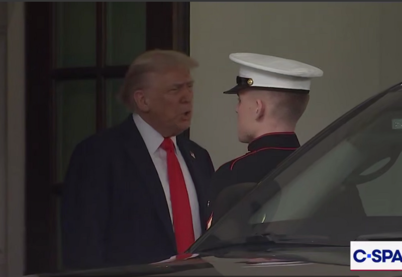 Начинается встреча Трампа с Мерцем