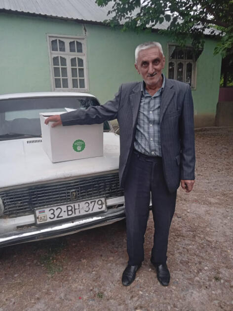 Heydər Əliyev Fondunun vitse-prezidenti Leyla Əliyevanın təşəbbüsü ilə Yevlaxda ailələrə qurban payları çatdırılıb