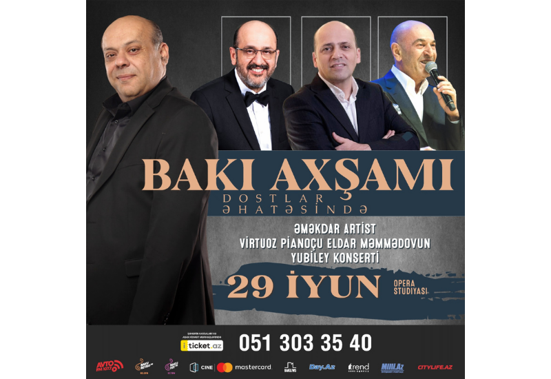 Состоится музыкальный праздник "Бакинский вечер в кругу друзей"