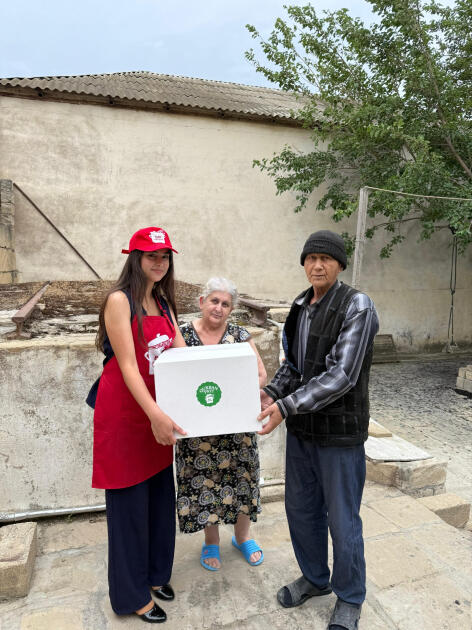 Heydər Əliyev Fondunun vitse-prezidenti Leyla Əliyevanın təşəbbüsü ilə ailələrə qurban paylarının çatdırılması davam edir