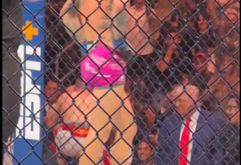 Грузинский боец UFC преклонил колено перед Трампом