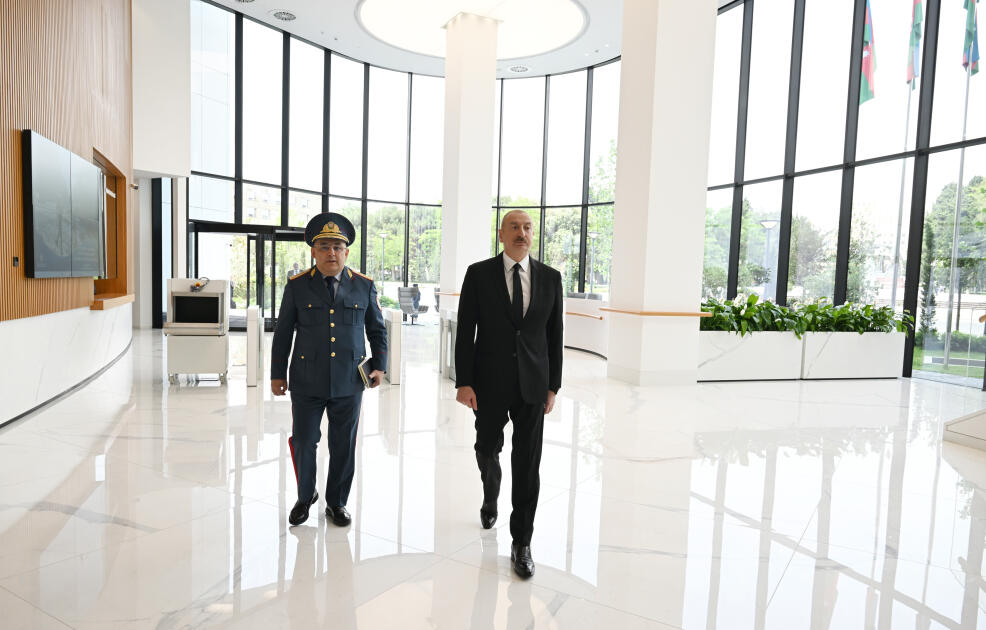 Президент Ильхам Алиев принял участие в открытии нового административного здания Государственного таможенного комитета