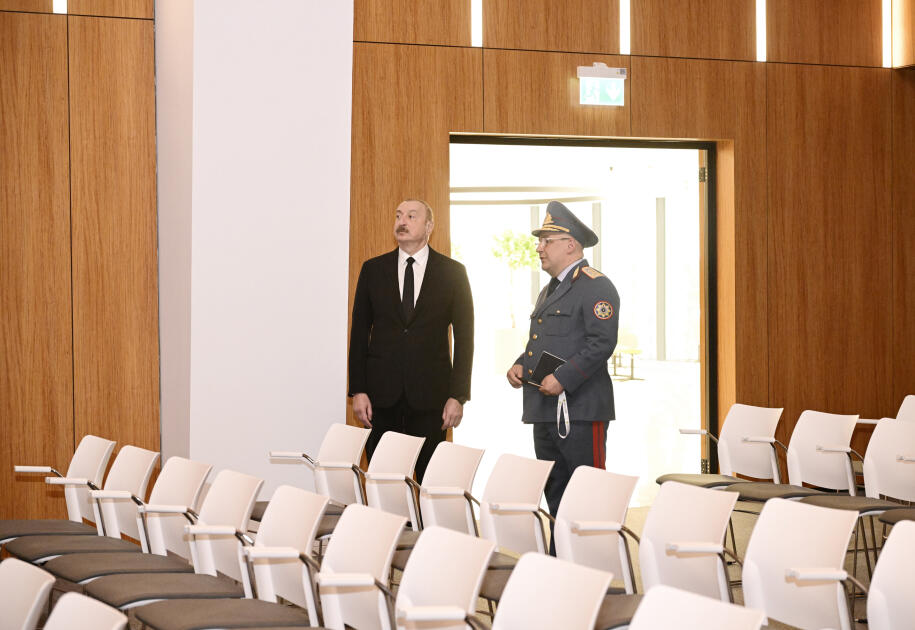 Президент Ильхам Алиев принял участие в открытии нового административного здания Государственного таможенного комитета