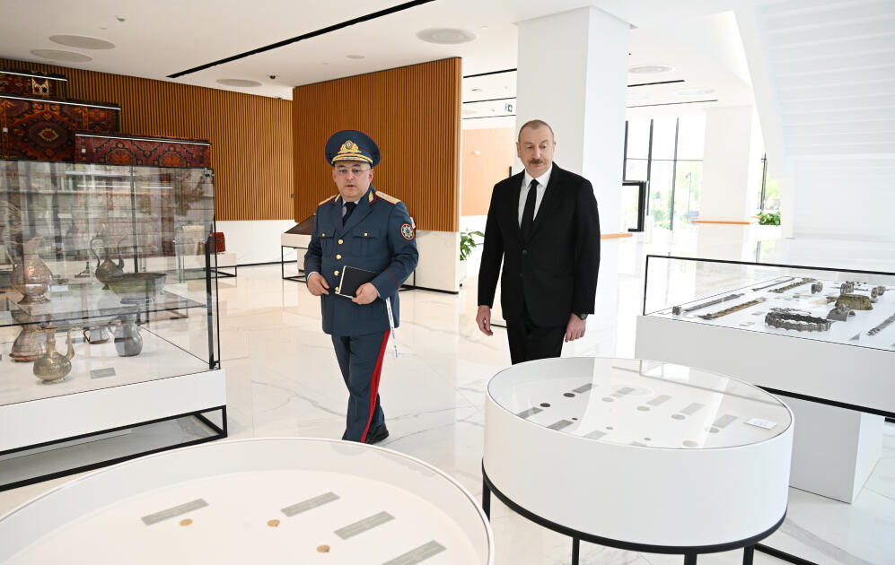 Президент Ильхам Алиев принял участие в открытии нового административного здания Государственного таможенного комитета