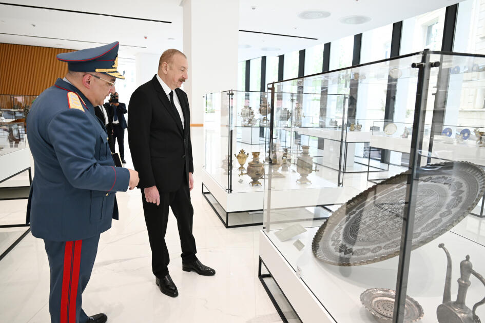 Президент Ильхам Алиев принял участие в открытии нового административного здания Государственного таможенного комитета