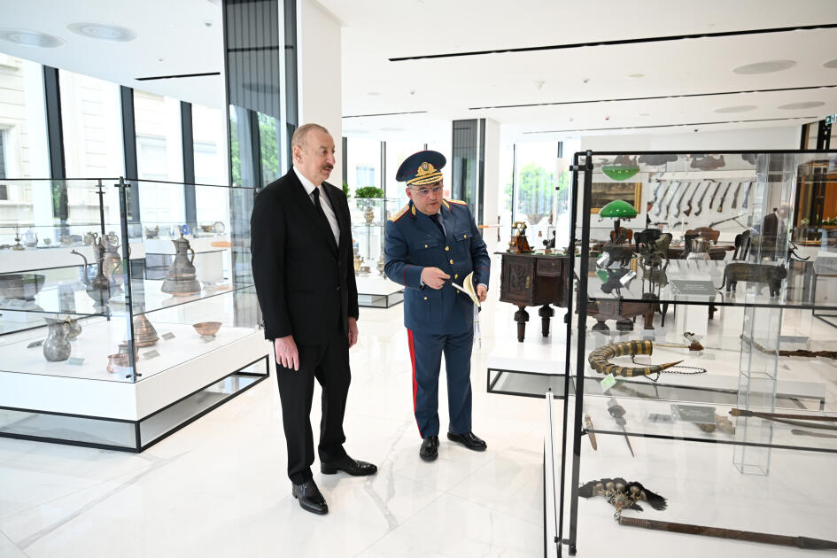 Президент Ильхам Алиев принял участие в открытии нового административного здания Государственного таможенного комитета
