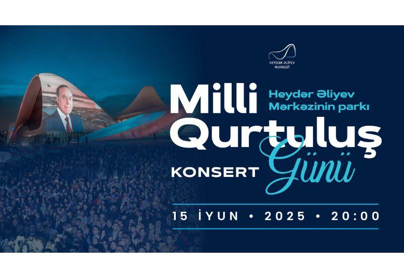 Heydər Əliyev Mərkəzinin parkında Milli Qurtuluş Gününə həsr olunan konsert keçiriləcək