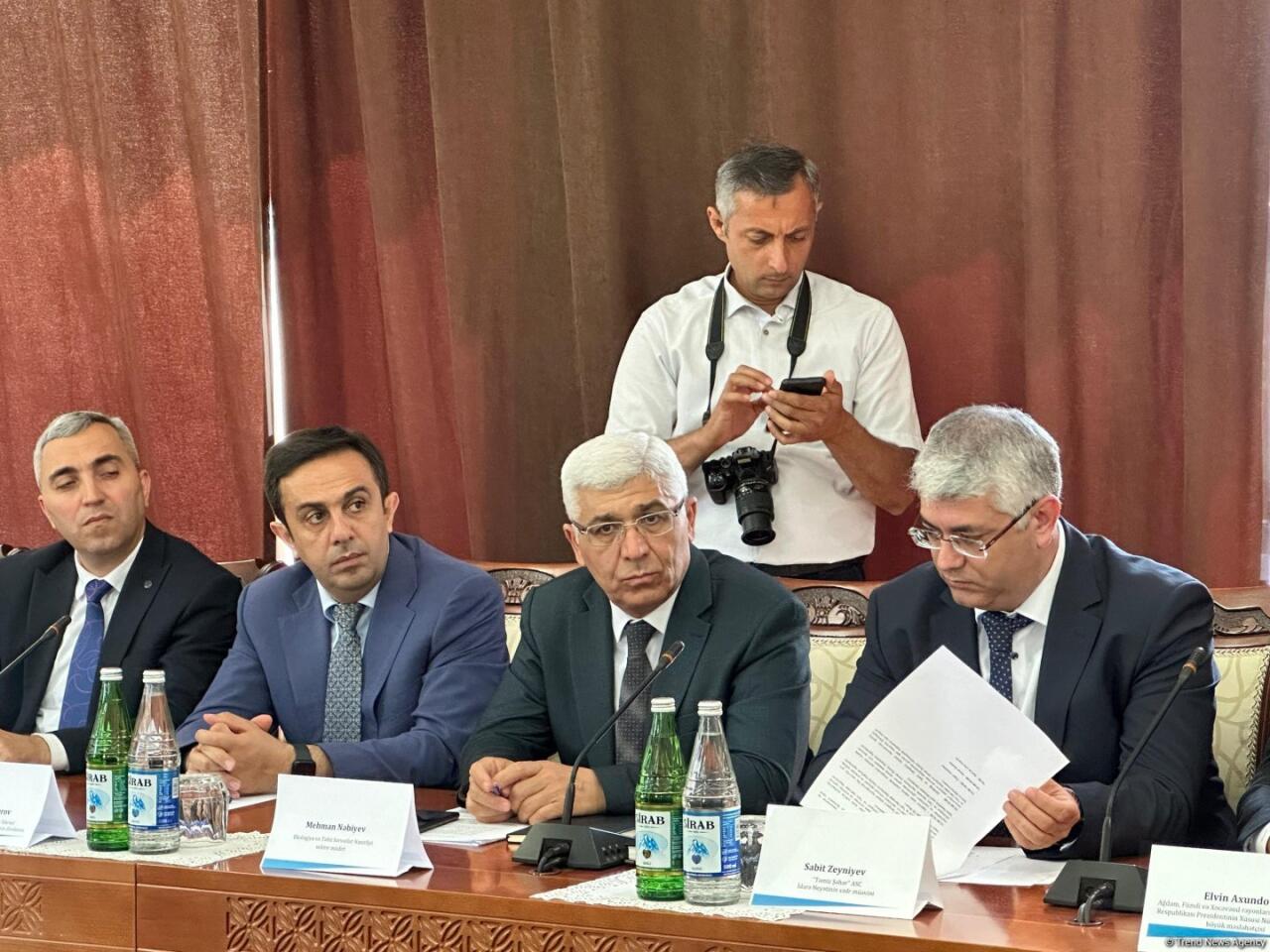 В Ханкенди проходит заседание Рабочей группы по экологическим вопросам Межведомственного центра