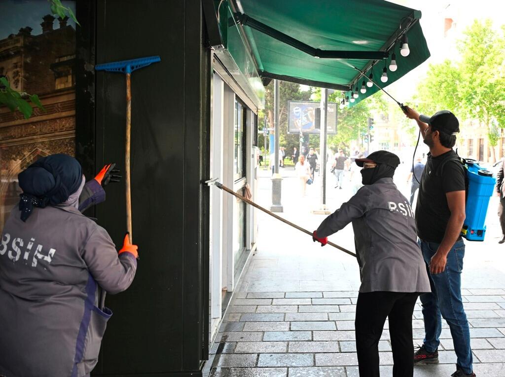 Paytaxtda növbəti geniş təmizlik işləri aparılıb