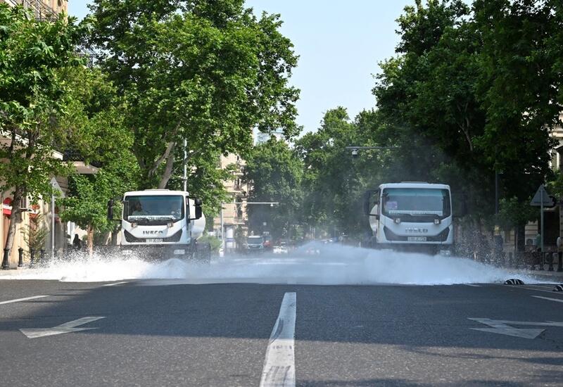 Paytaxtda növbəti geniş təmizlik işləri aparılıb