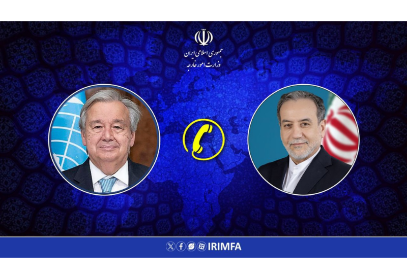İranın XİN başçısı ilə BMT-nin baş katibi arasında telefon danışığı olub