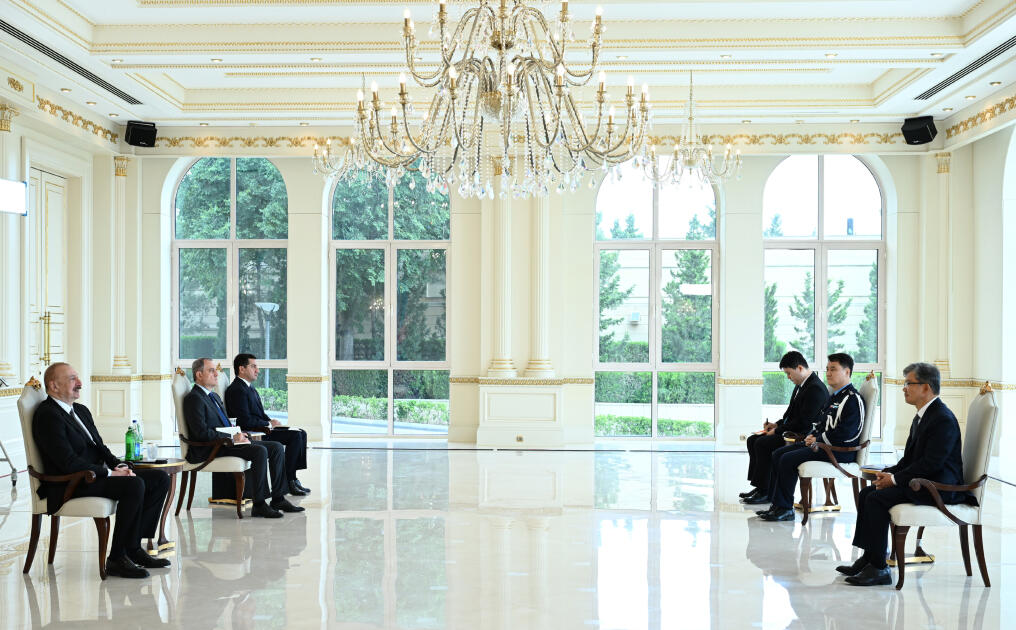 Prezident İlham Əliyev Koreya Respublikasının Azərbaycanda yeni təyin olunmuş səfirinin etimadnaməsini qəbul edib