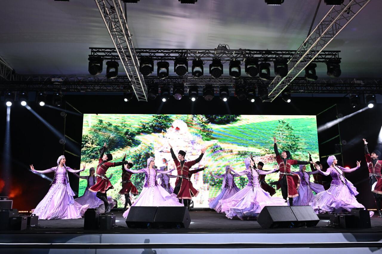 Heydər Əliyev Mərkəzinin parkında Milli Qurtuluş Günü münasibəti ilə konsert olub