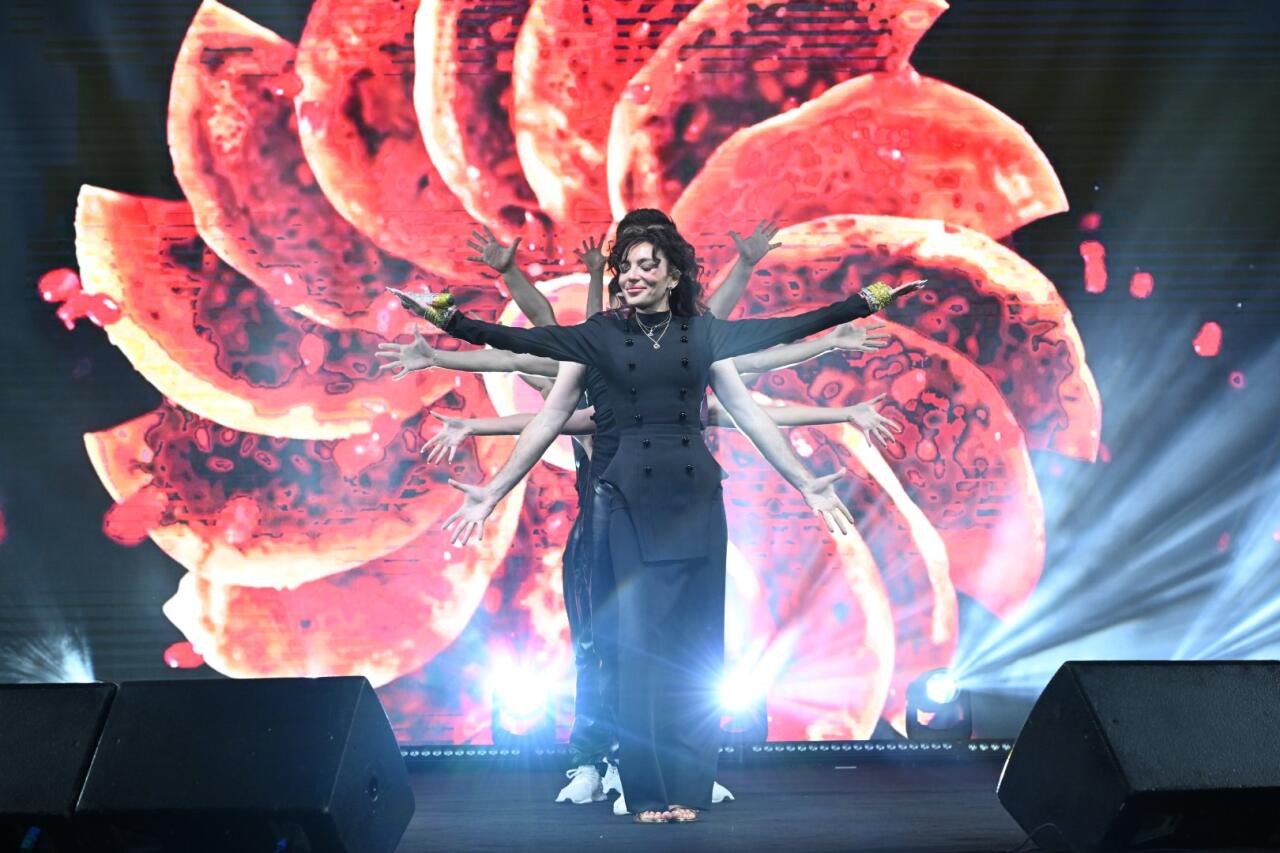 Heydər Əliyev Mərkəzinin parkında Milli Qurtuluş Günü münasibəti ilə konsert olub