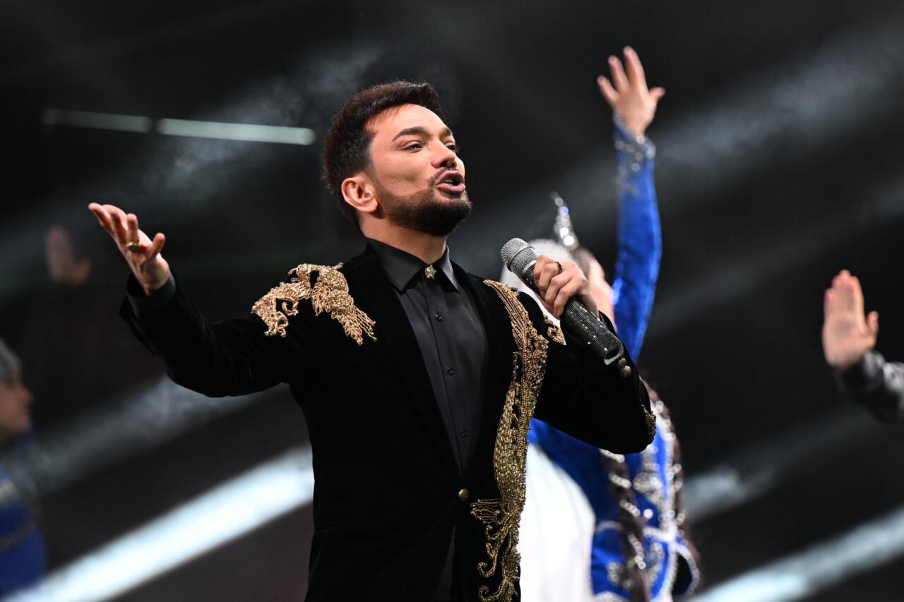Heydər Əliyev Mərkəzinin parkında Milli Qurtuluş Günü münasibəti ilə konsert olub
