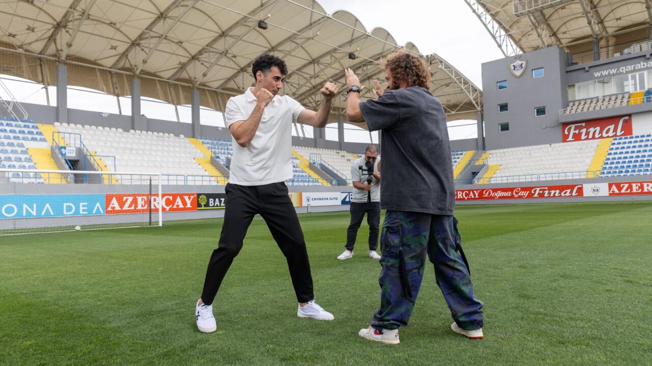 "Qarabağ" UFC-ni qarşıladı - Rafael Fiziev Ağdam klubunun stadionunda