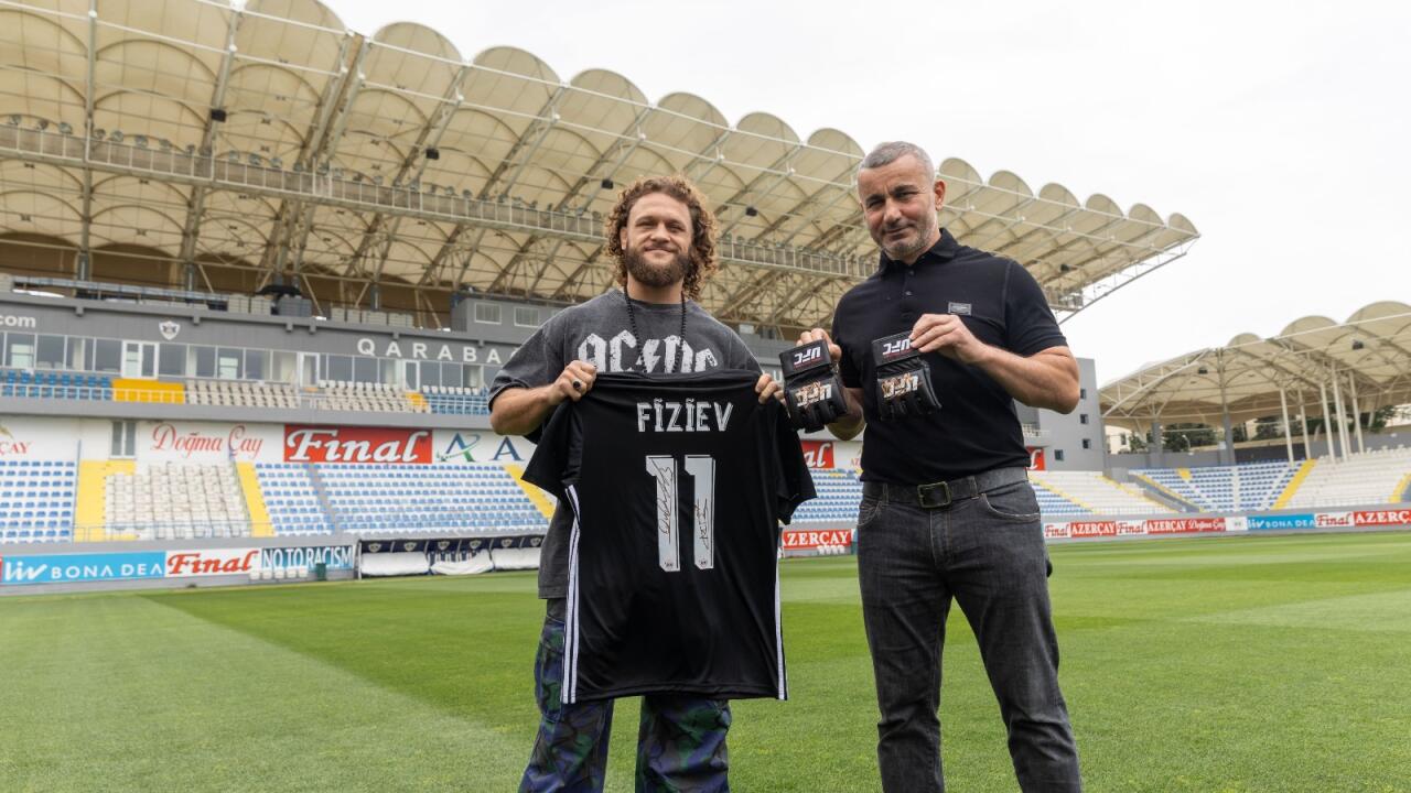 "Qarabağ" UFC-ni qarşıladı - Rafael Fiziev Ağdam klubunun stadionunda