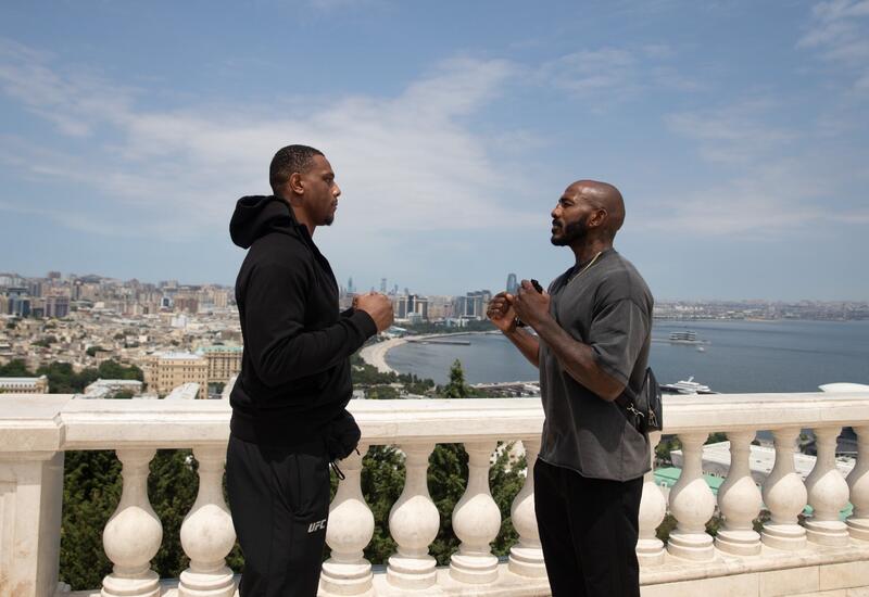 Бойцы UFC встретились лицом к лицу в Нагорном парке Баку