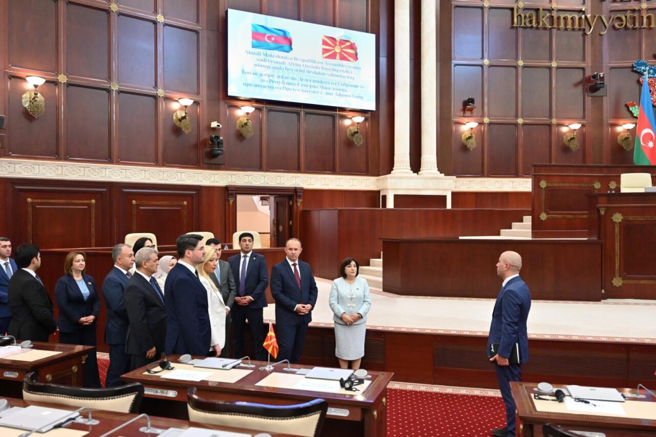 Azərbaycan və Şimali Makedoniyanın parlament əlaqələri müzakirə edildi