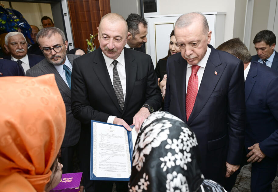 Prezident İlham Əliyev və Prezident Rəcəb Tayyib Ərdoğan Kahramanmaraşda “Azərbaycan” məhəlləsinin açılış mərasimində iştirak ediblər