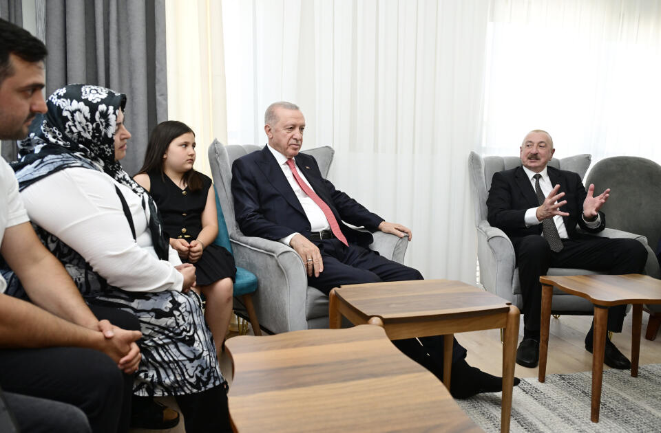 Prezident İlham Əliyev və Prezident Rəcəb Tayyib Ərdoğan Kahramanmaraşda “Azərbaycan” məhəlləsinin açılış mərasimində iştirak ediblər