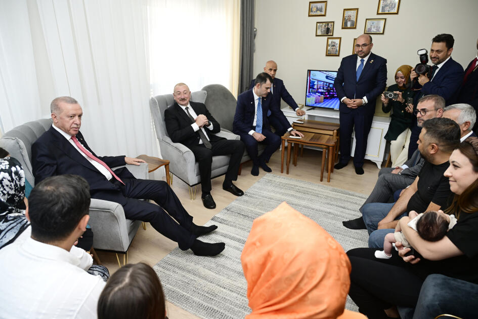 Prezident İlham Əliyev və Prezident Rəcəb Tayyib Ərdoğan Kahramanmaraşda “Azərbaycan” məhəlləsinin açılış mərasimində iştirak ediblər