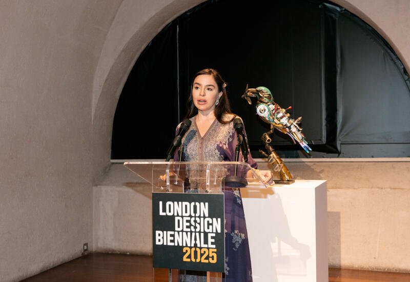 Heydər Əliyev Fondunun vitse-prezidenti Leyla Əliyeva London Dizayn Biennalesində Azərbaycan MAMA "Ana təbiət” sərgisində iştirak edib