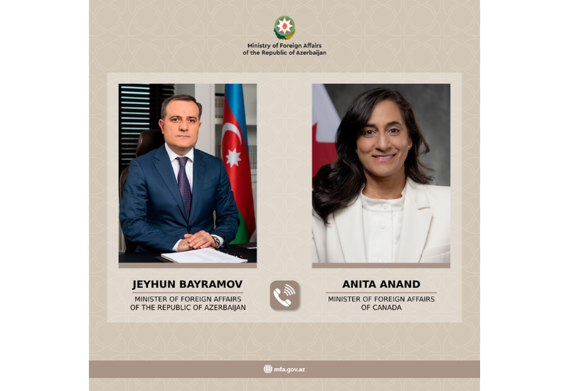 
Ceyhun Bayramov kanadalı həmkarı ilə İsrail-İran qarşıdurması nəticəsində mövcud təhlükəsizlik vəziyyəti müzakirə edib