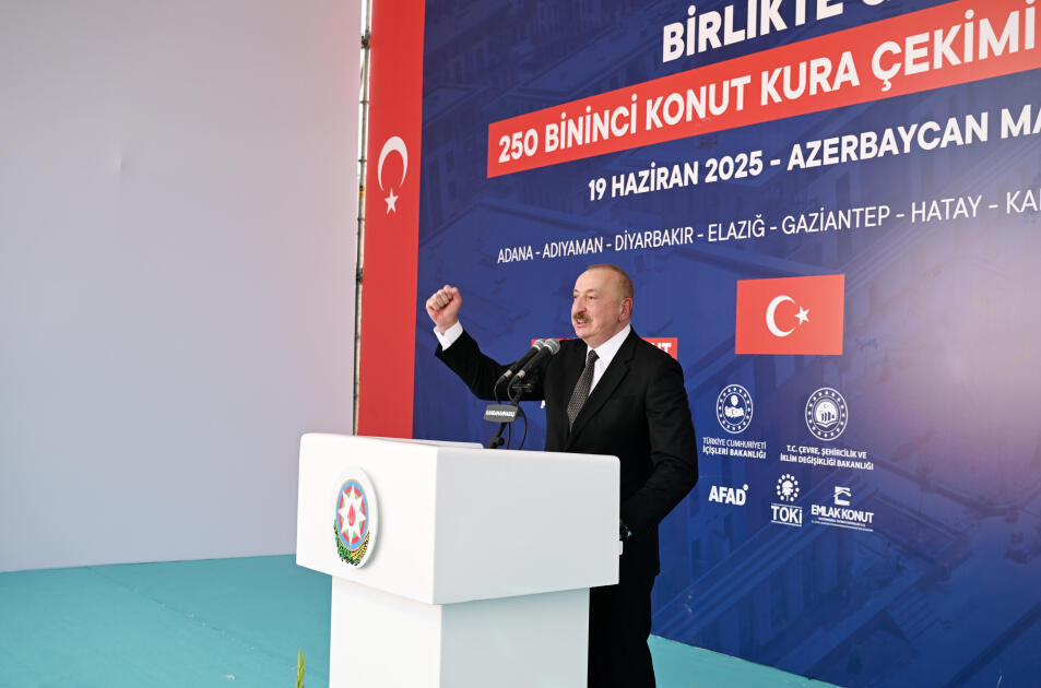 Prezident İlham Əliyev və Prezident Rəcəb Tayyib Ərdoğan Kahramanmaraşda “Azərbaycan” məhəlləsinin açılış mərasimində iştirak ediblər