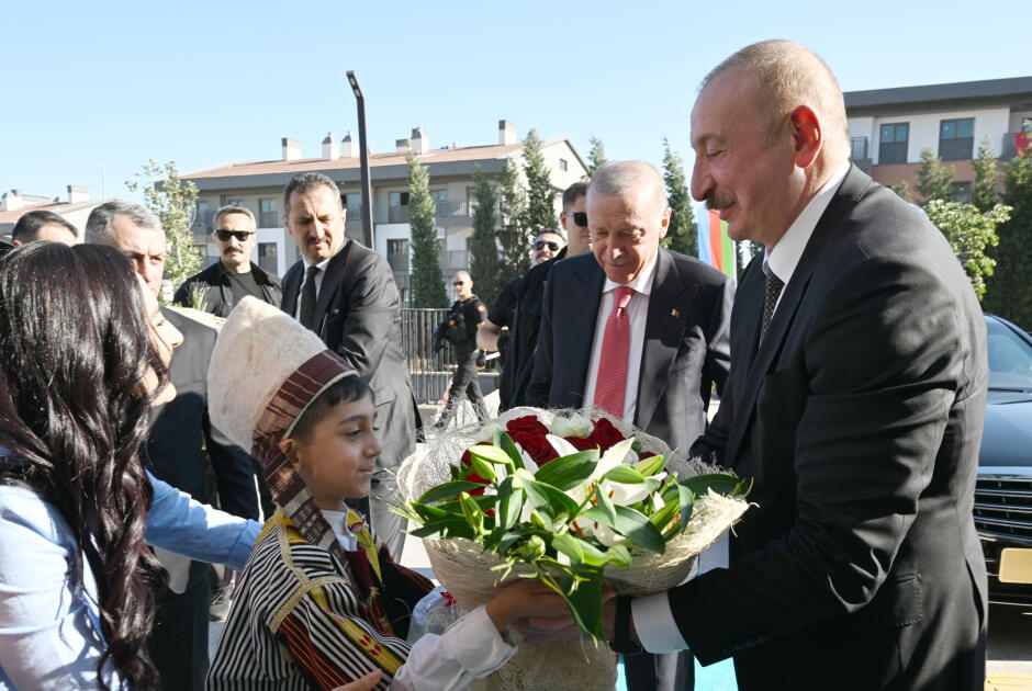 Prezident İlham Əliyev və Prezident Rəcəb Tayyib Ərdoğan Kahramanmaraşda “Azərbaycan” məhəlləsinin açılış mərasimində iştirak ediblər