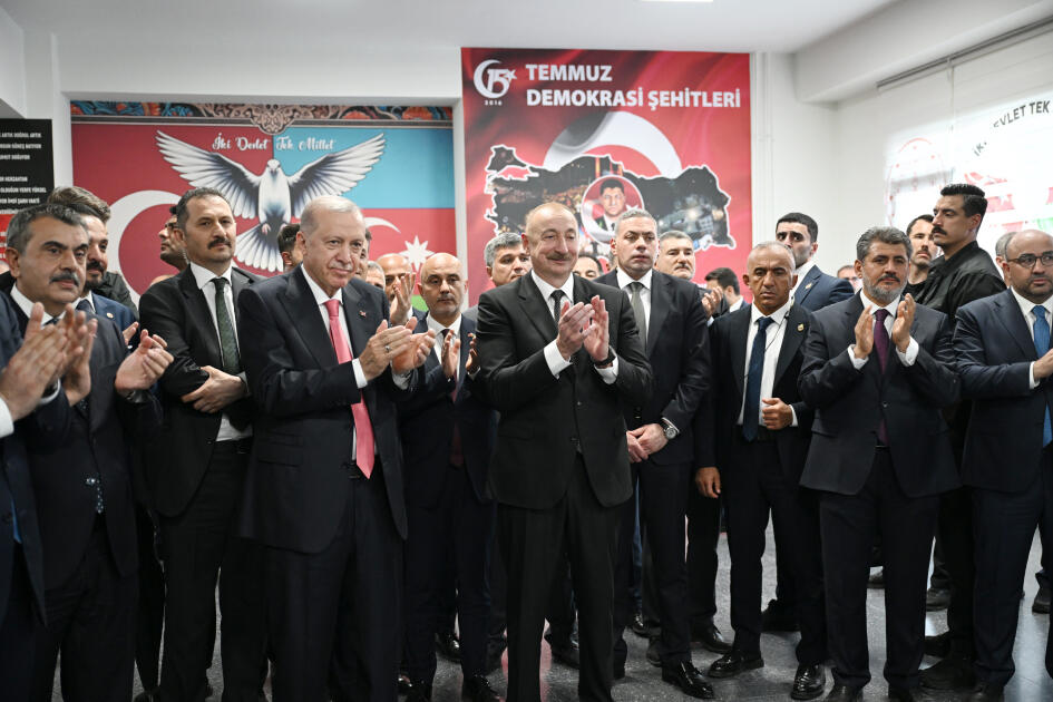 Prezident İlham Əliyev və Prezident Rəcəb Tayyib Ərdoğan Kahramanmaraşda “Azərbaycan” məhəlləsinin açılış mərasimində iştirak ediblər