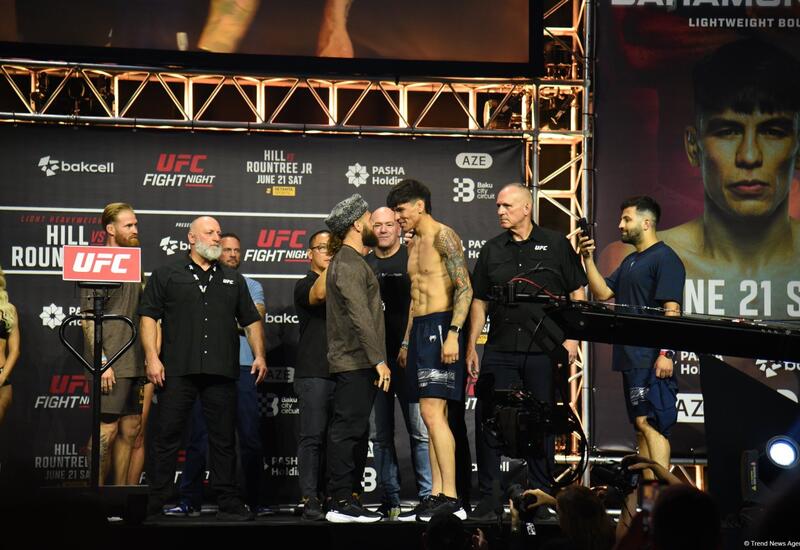 В Баку прошла торжественная церемония взвешивания бойцов UFC Fight Night