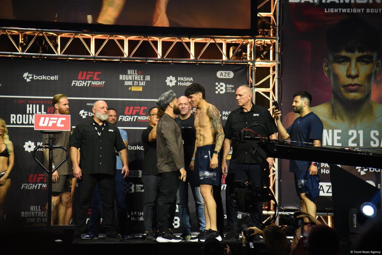 В Баку прошла торжественная церемония взвешивания бойцов UFC Fight Night